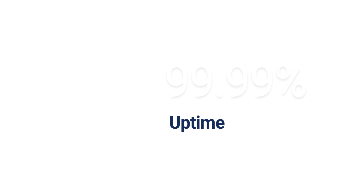 99 percent uptime reliability