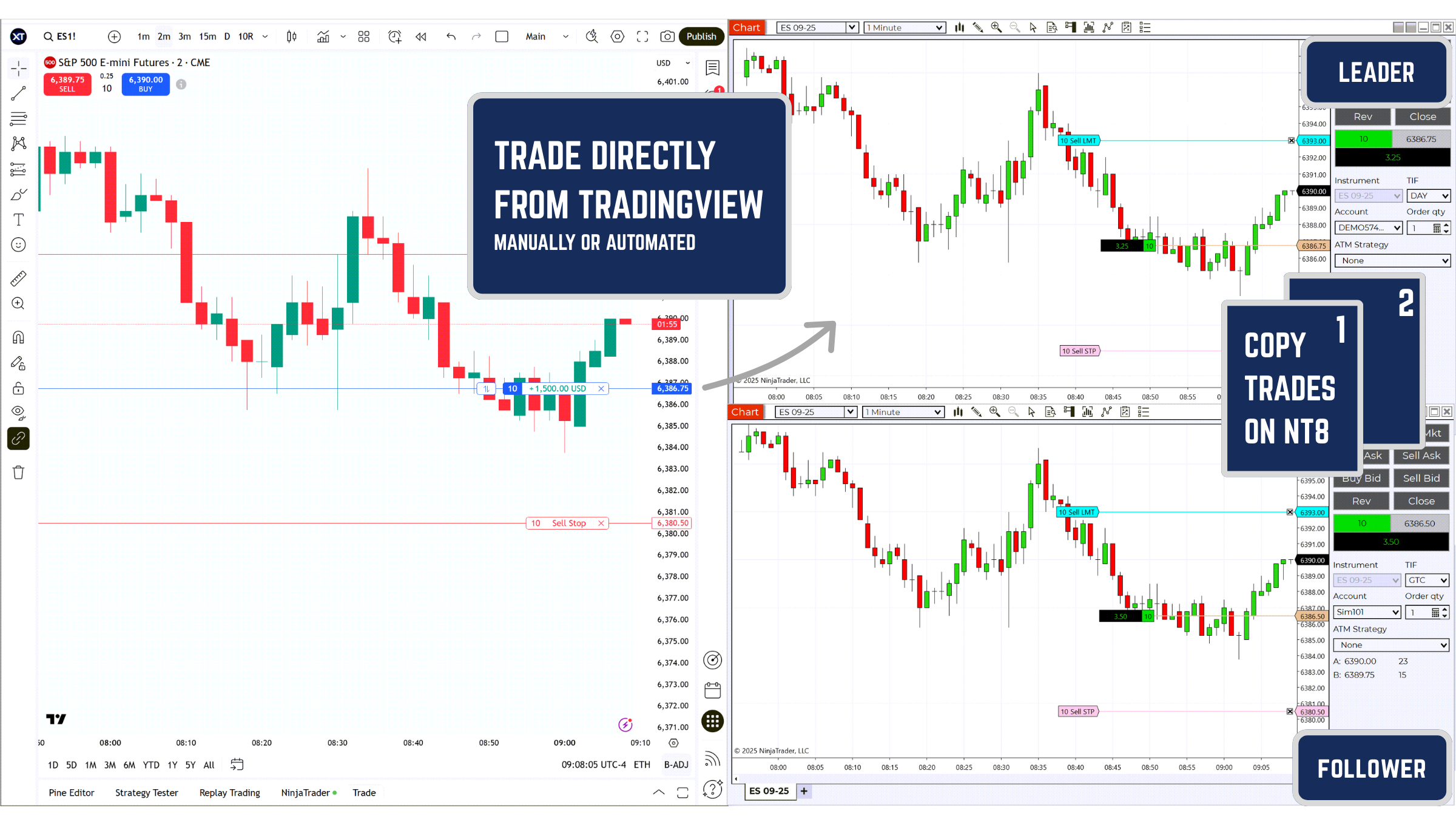 ninjatrader account manager features