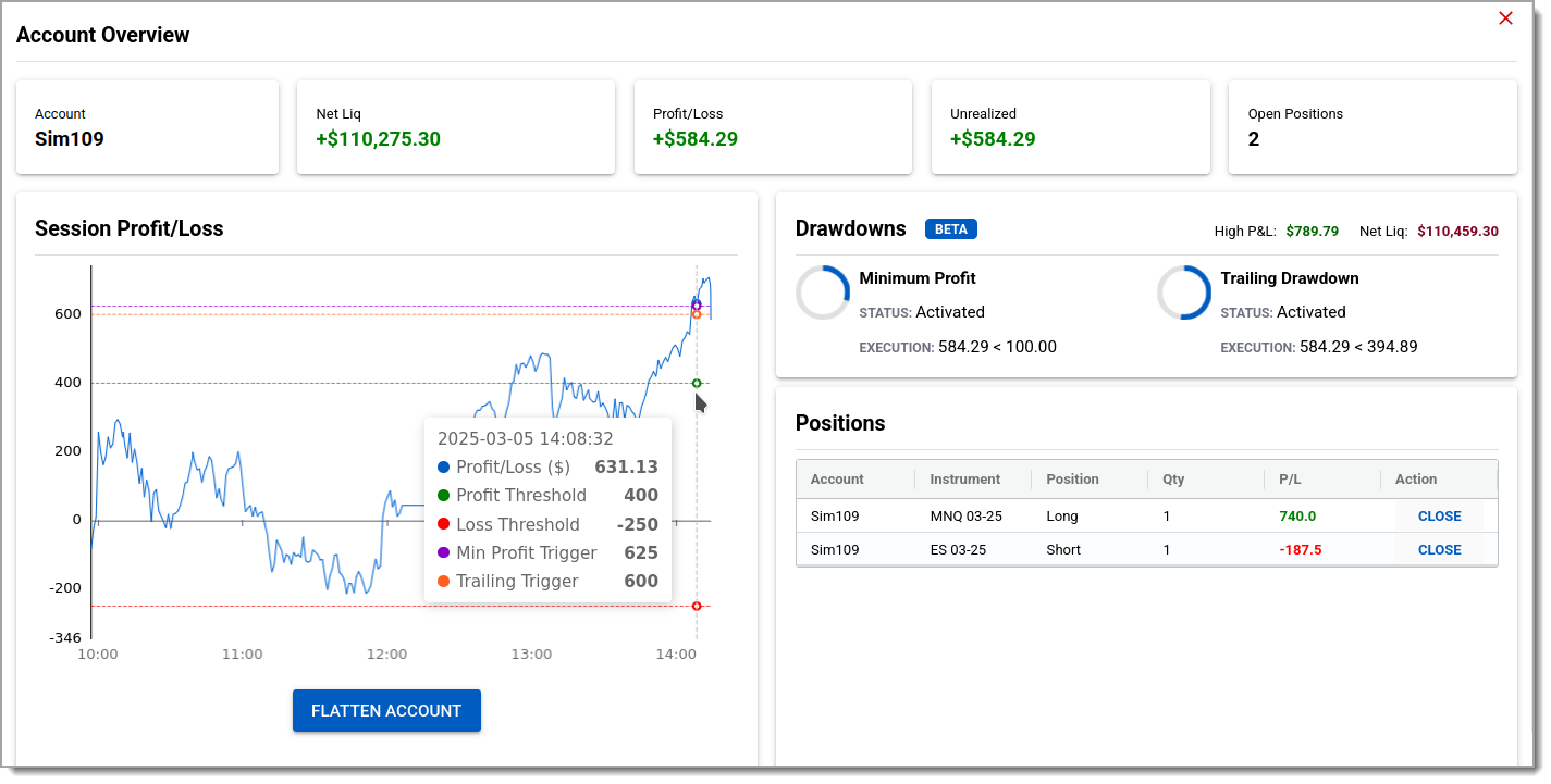 nt account manager account overview page